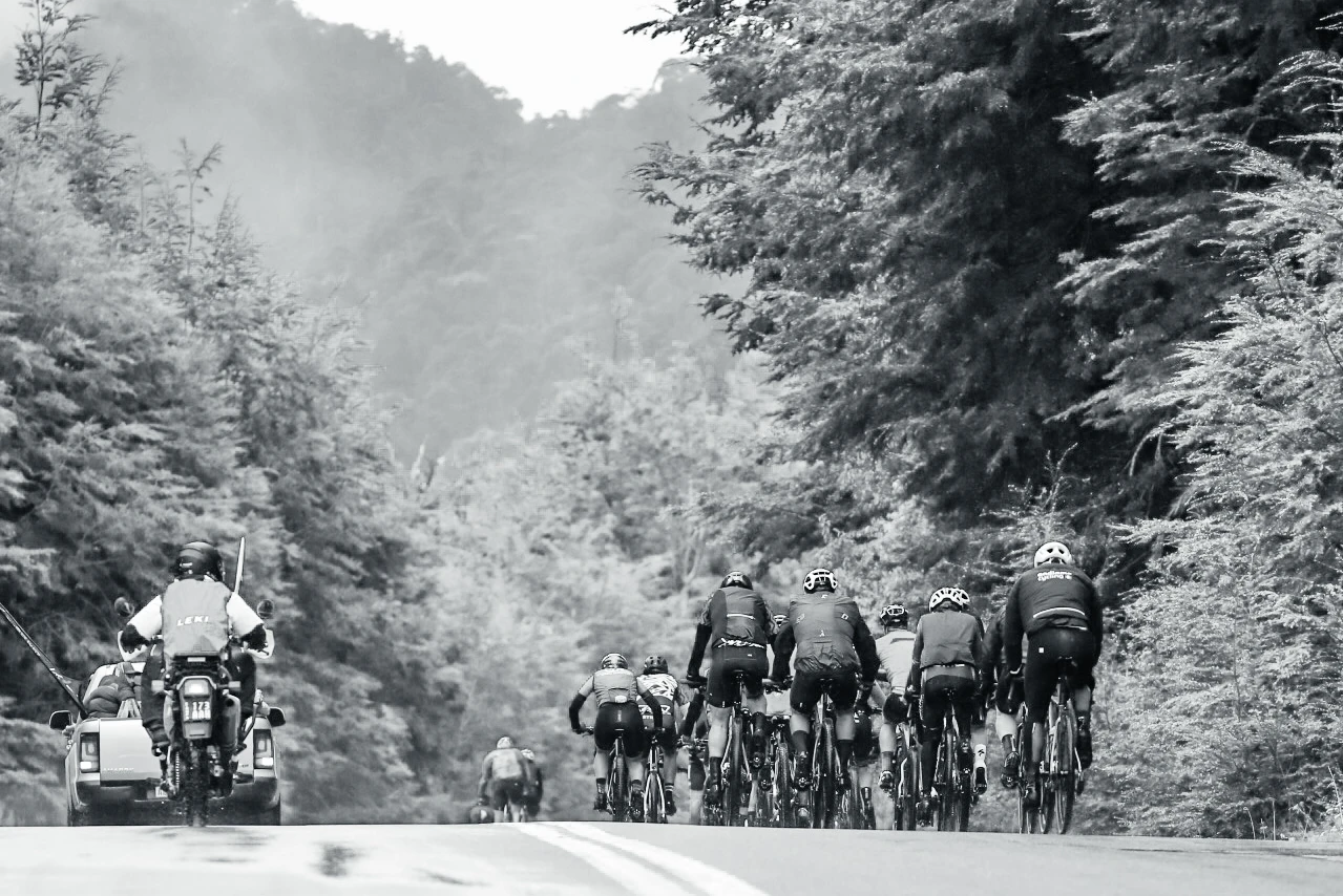 Ciclistas en carrera